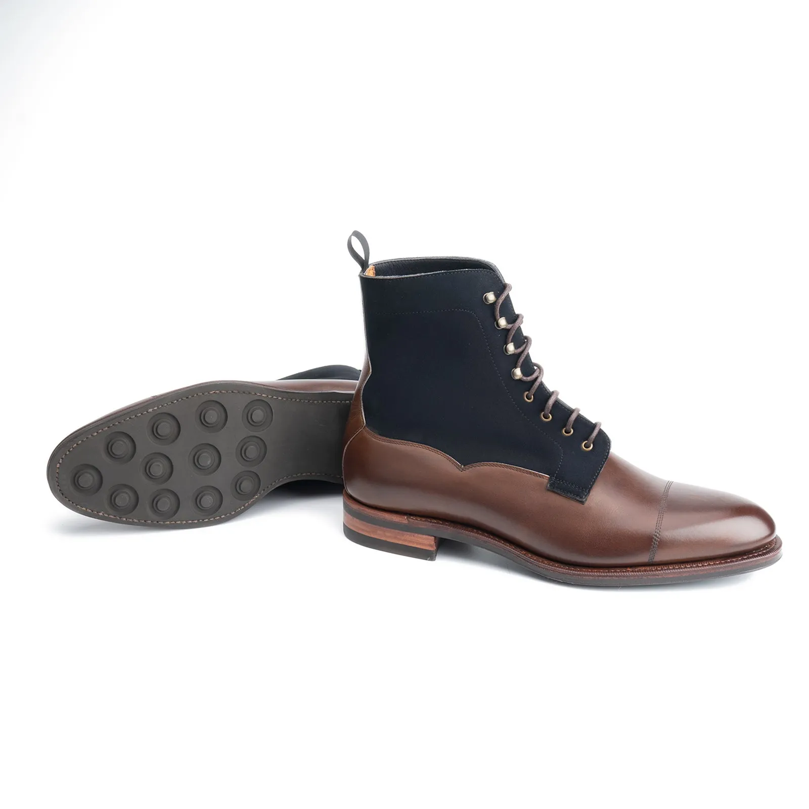 101523 - OAK ANTIQUE CALF & NAVY ALICANTE - E