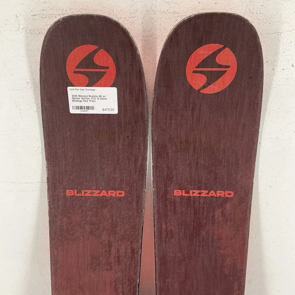 2023 Blizzard Brahma 88 w/ Marker Griffon TCX 12 Demo Bindings