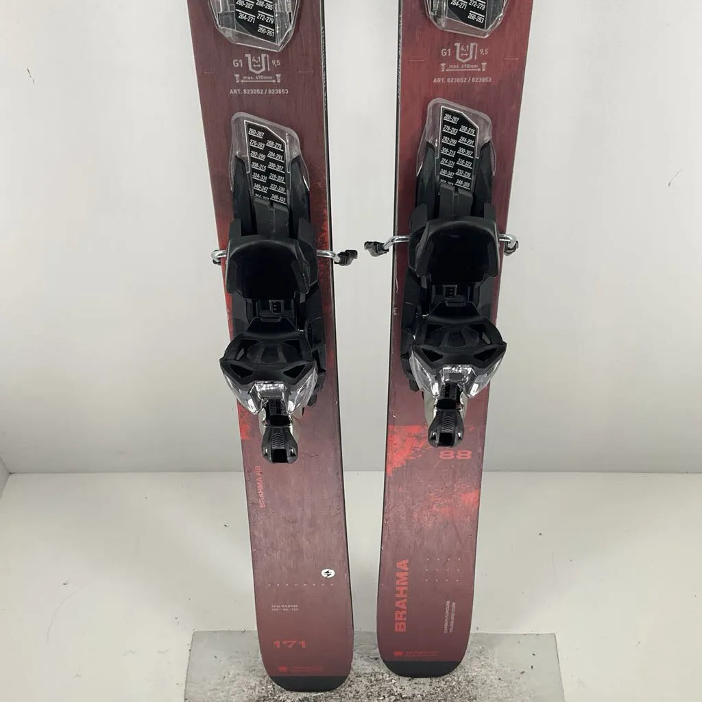 2023 Blizzard Brahma 88 w/ Marker Griffon TCX 12 Demo Bindings