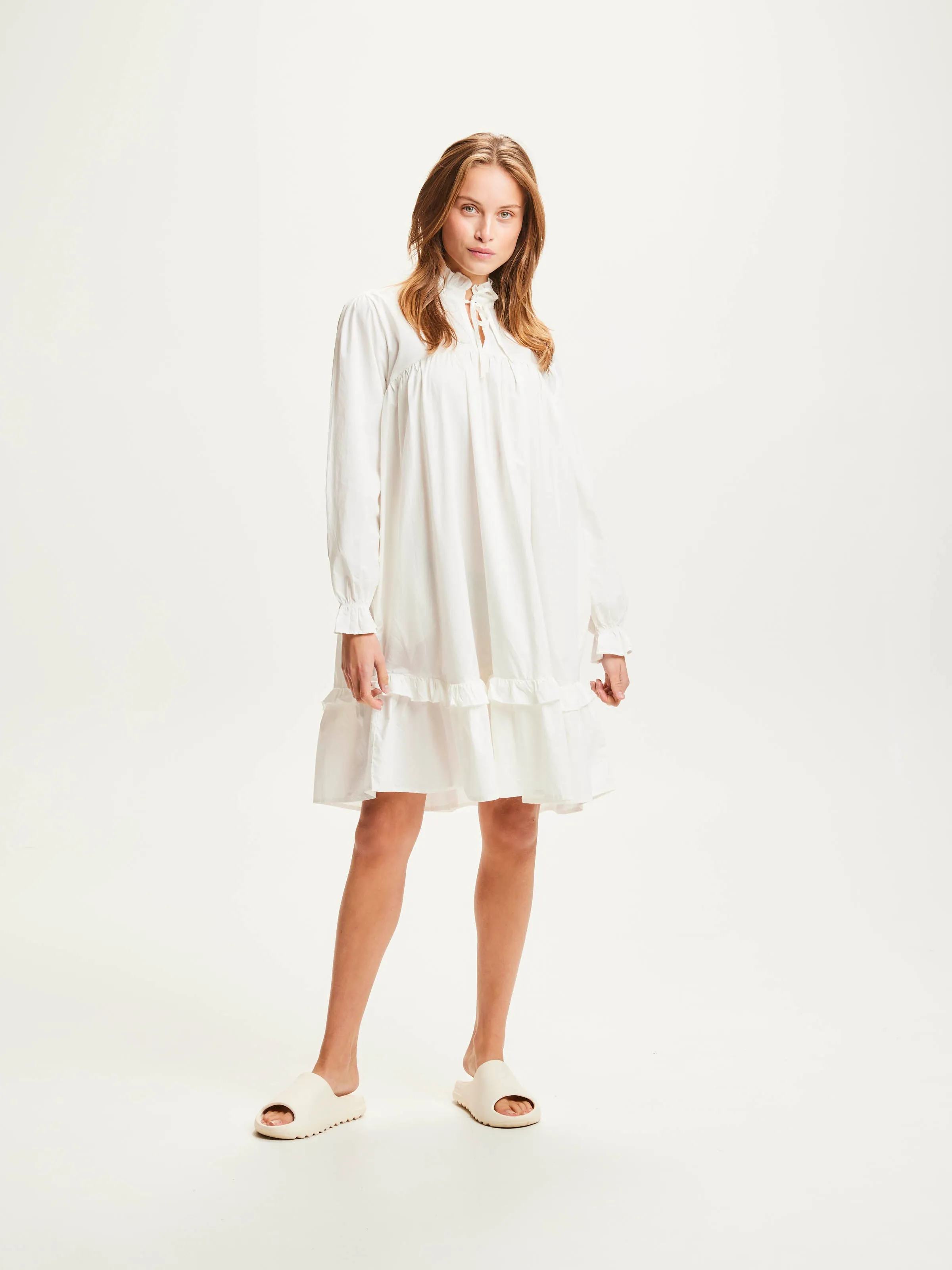 A-shape poplin dress - Snow White