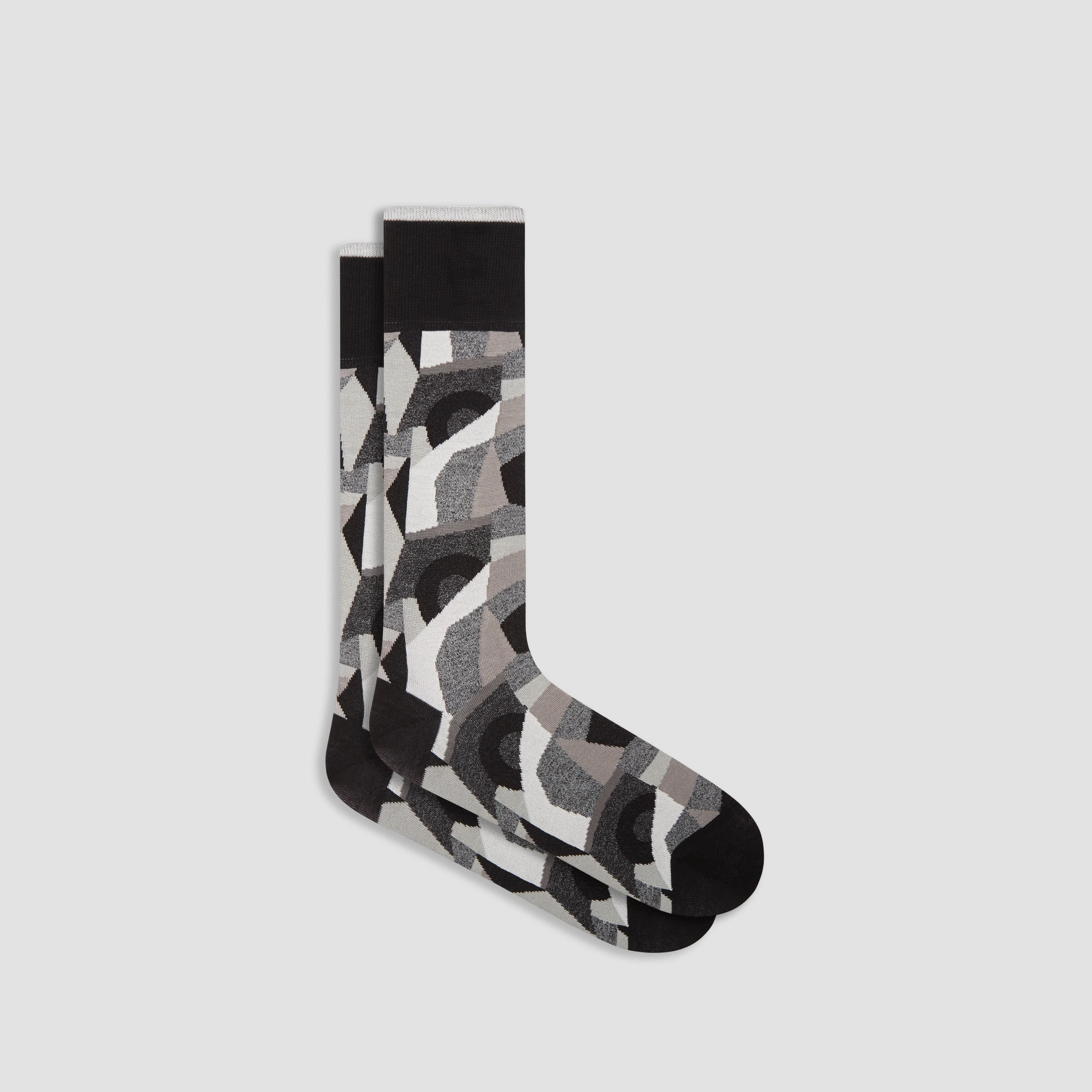 Abstract Mid-Calf Socks