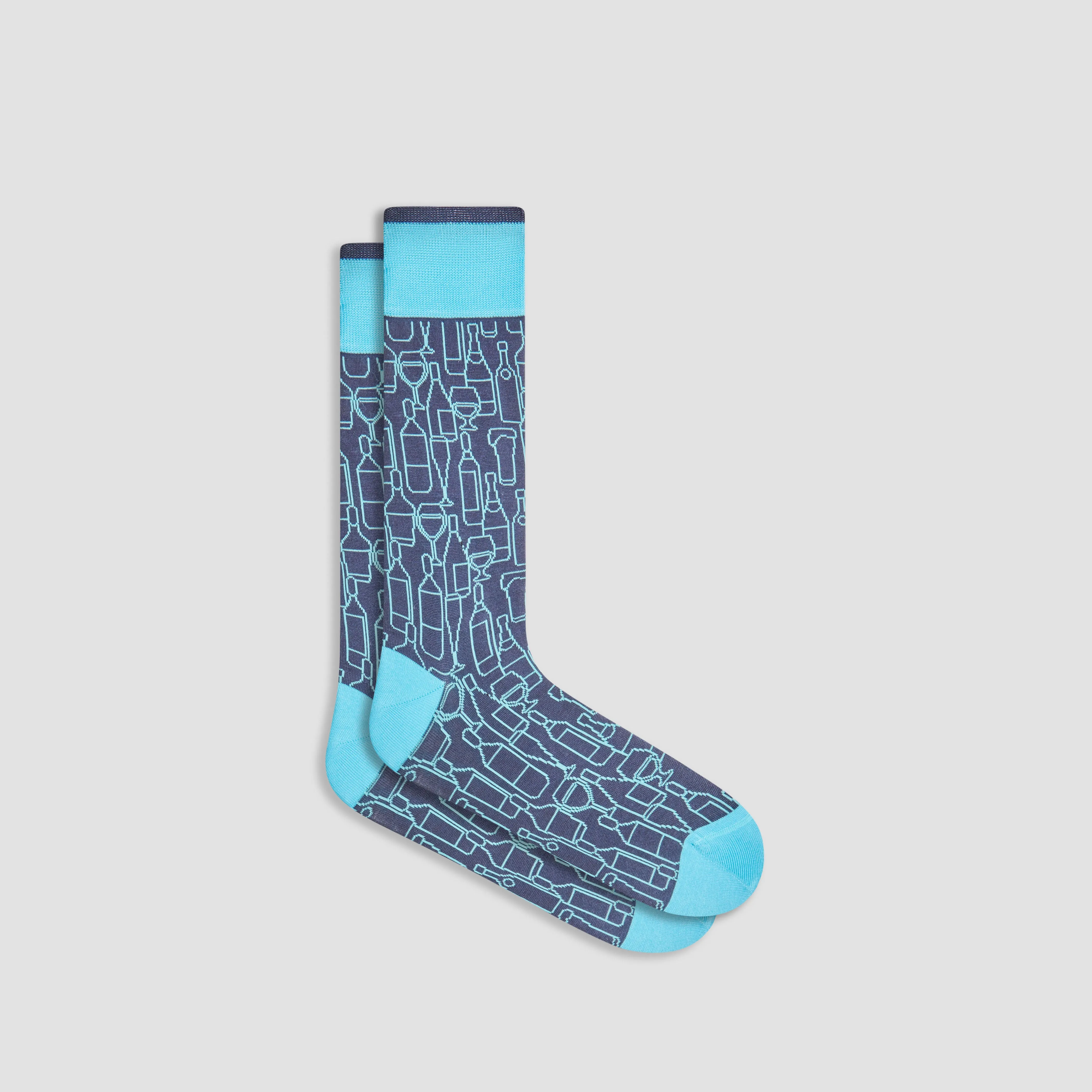 Abstract Mid-Calf Socks