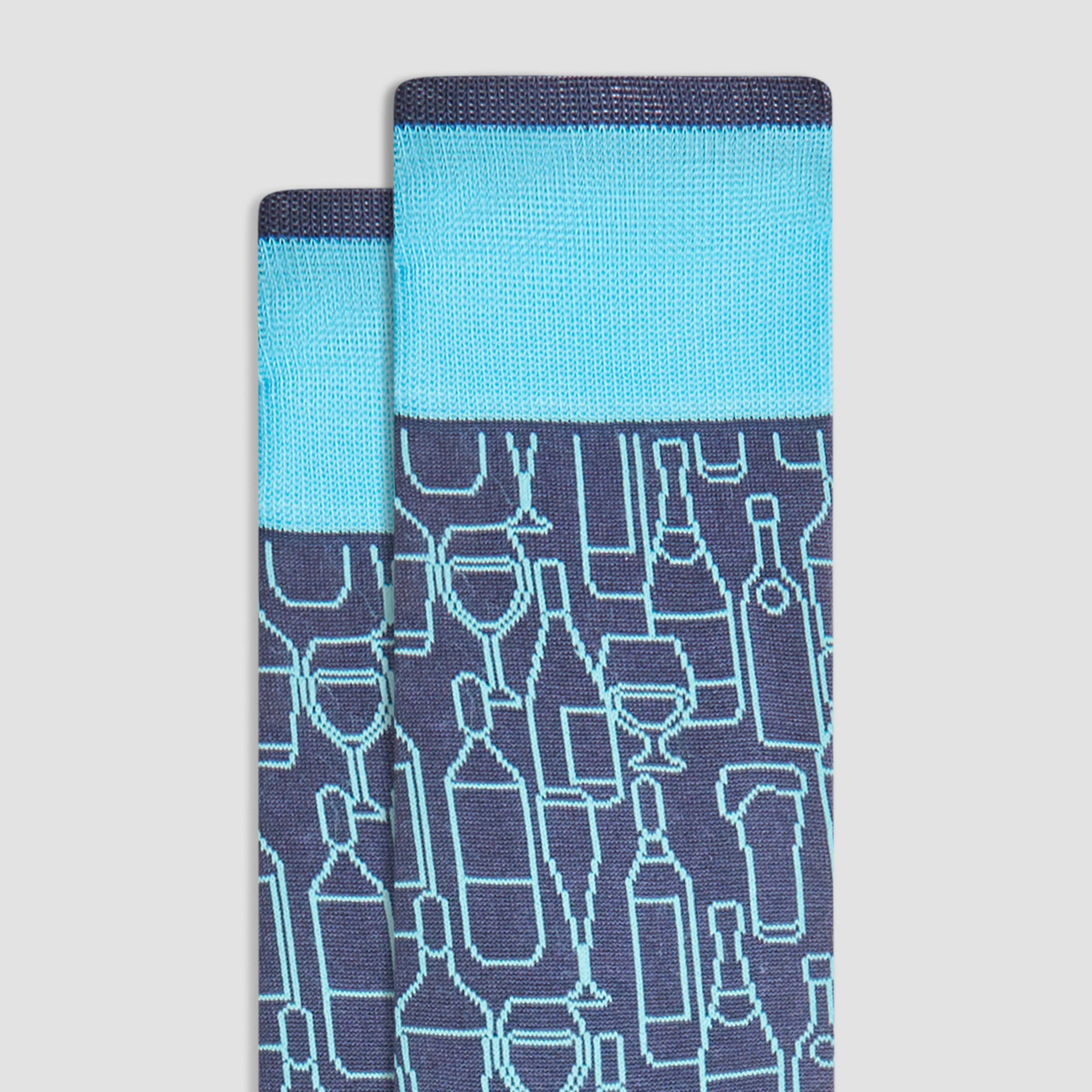 Abstract Mid-Calf Socks