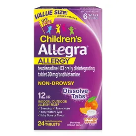 Allegra Children's Allergy 12 Hour Non-Drowsy Dissolve Tabs - 24 Ct