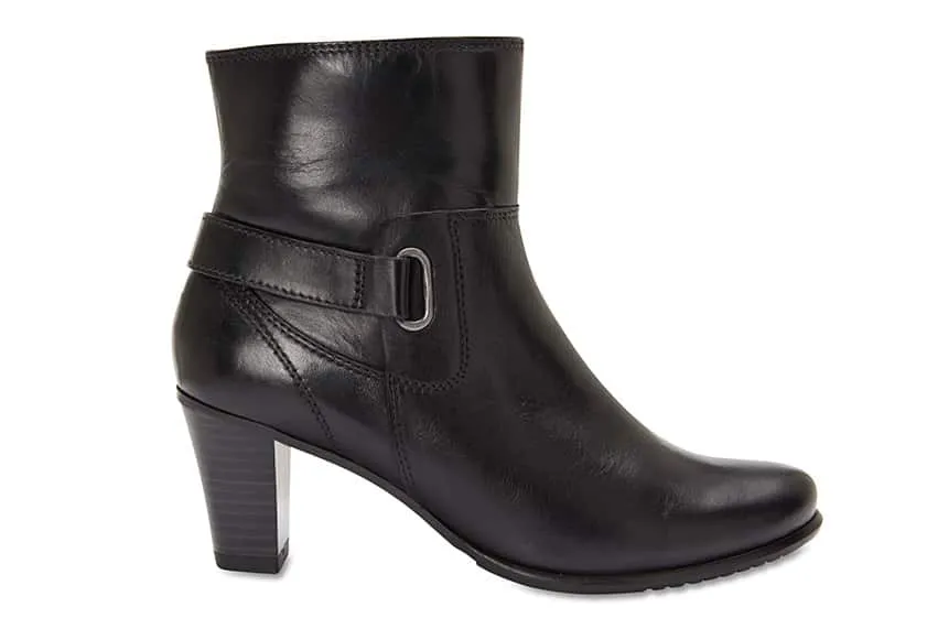 Argyle Boot in Black Leather