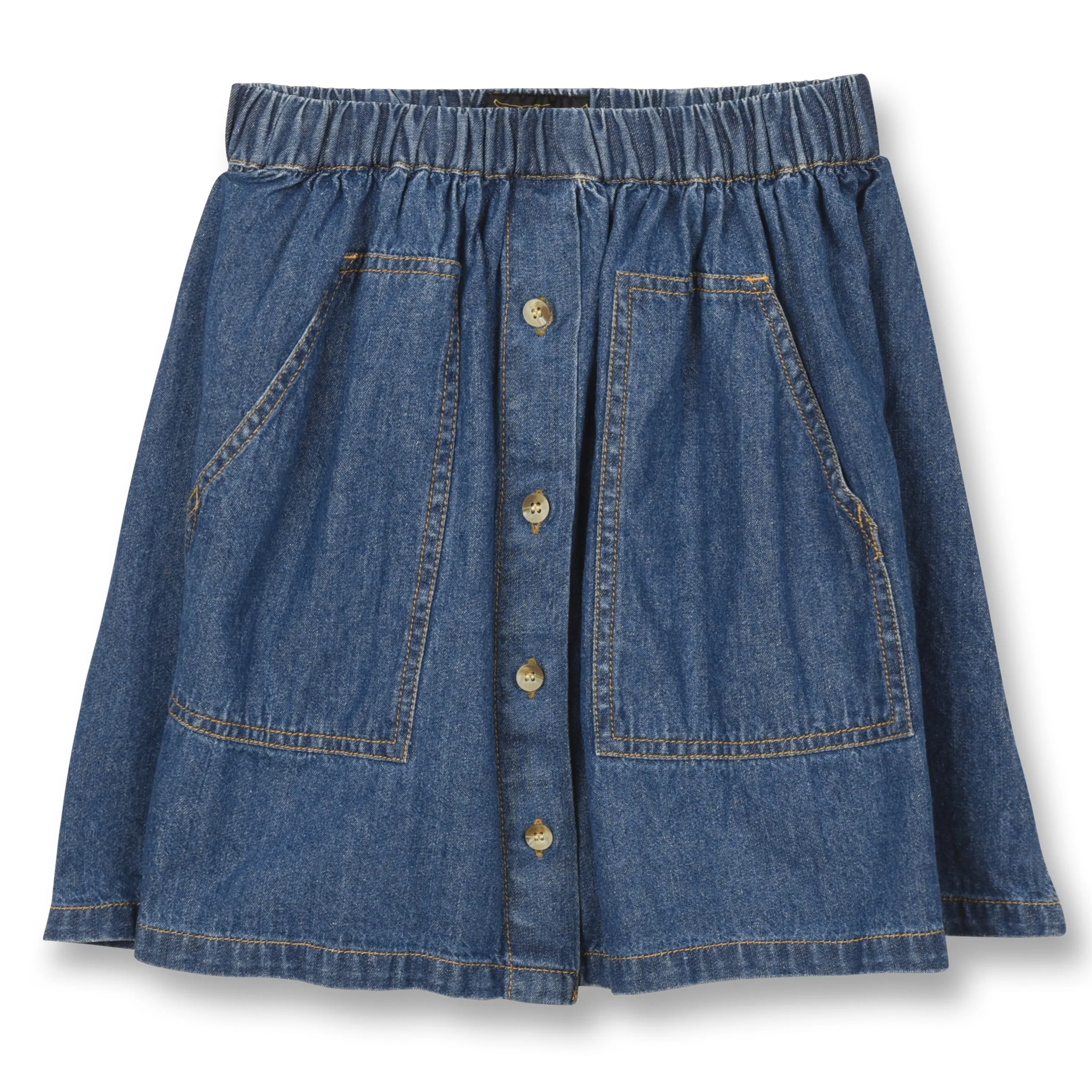 Ashby Dark Blue Denim - Girl Woven Skirt