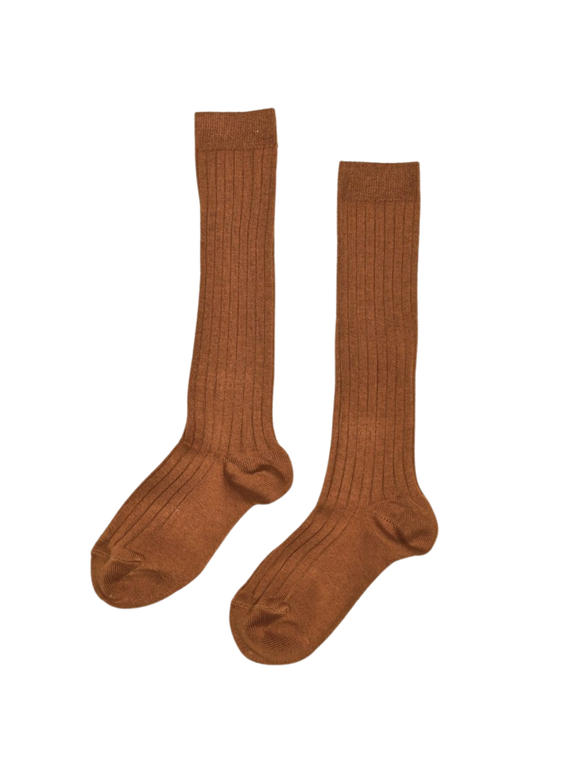 Basic Rib Knee High Socks - Oxide