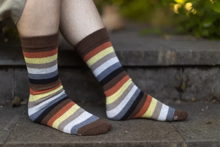 Bear Pride Stripes Crew Tube Socks