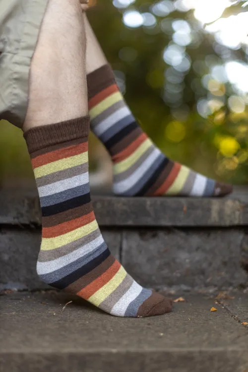 Bear Pride Stripes Crew Tube Socks