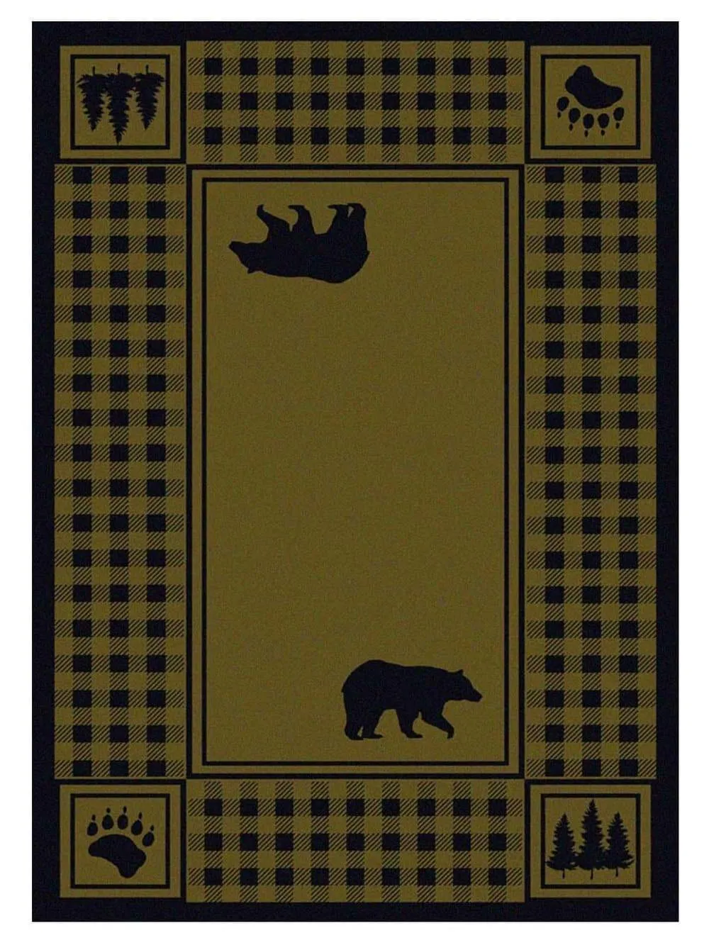 Bear Refuge Rugs - Red or Green