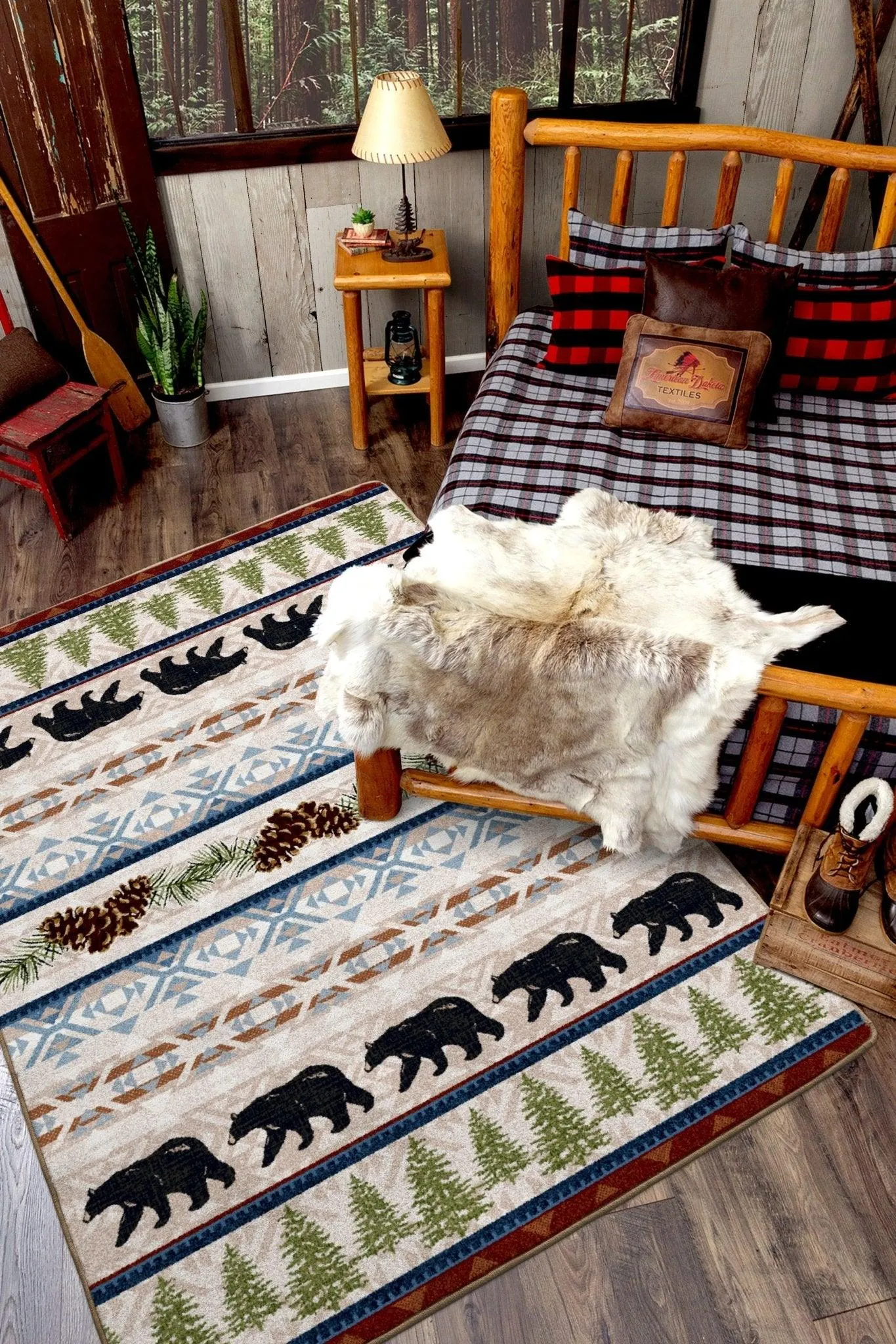 Bear Trails Forest Area Rugs