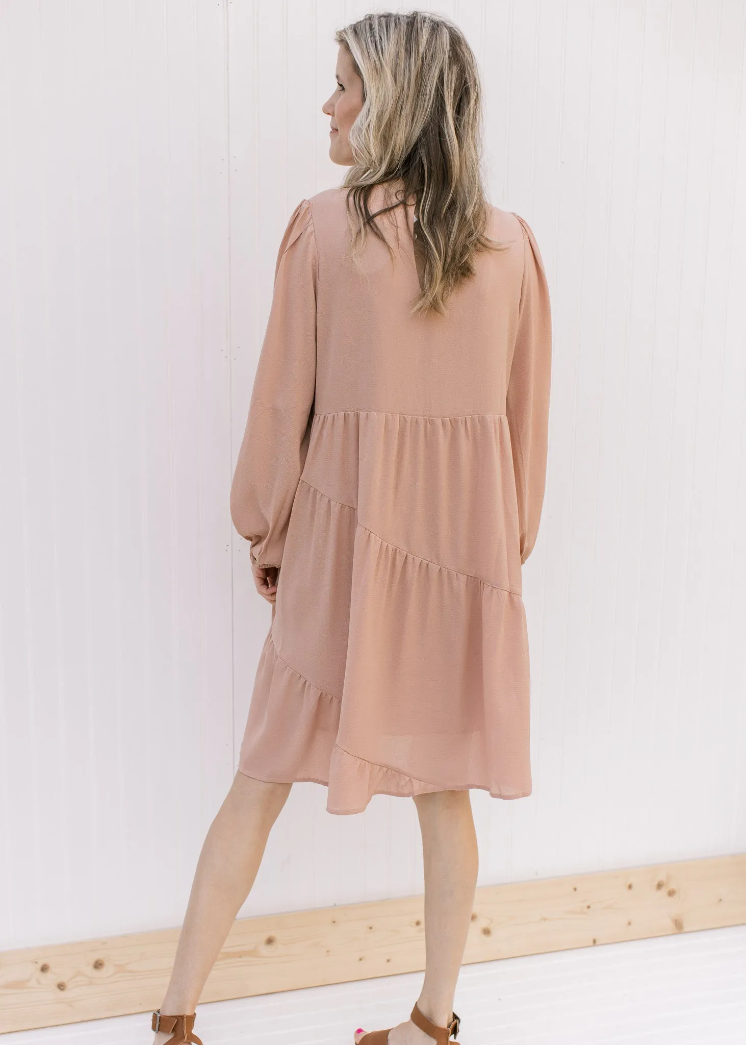 Blushes Cross Hem Dress