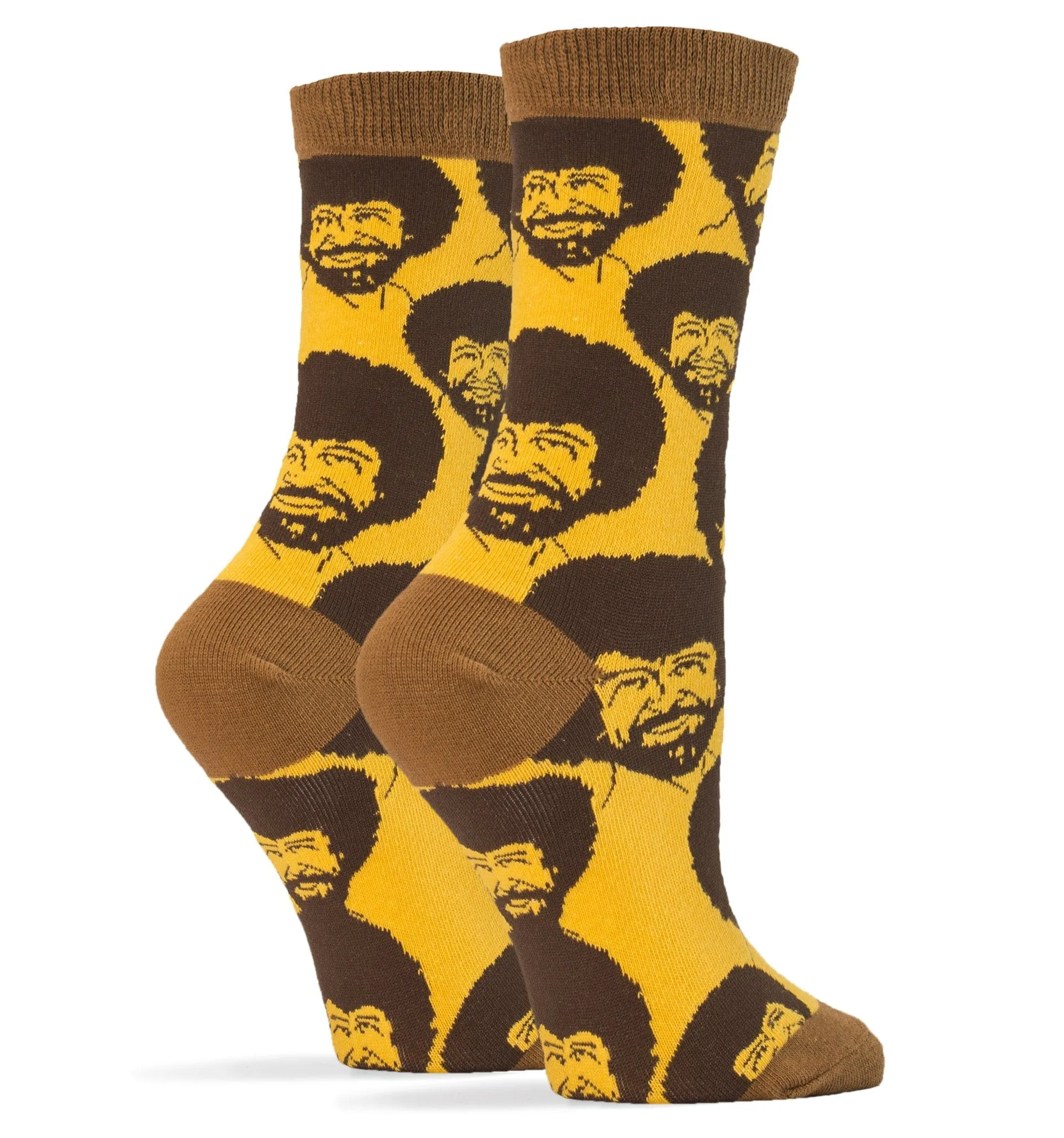 Bob Ross Flash Mob Socks