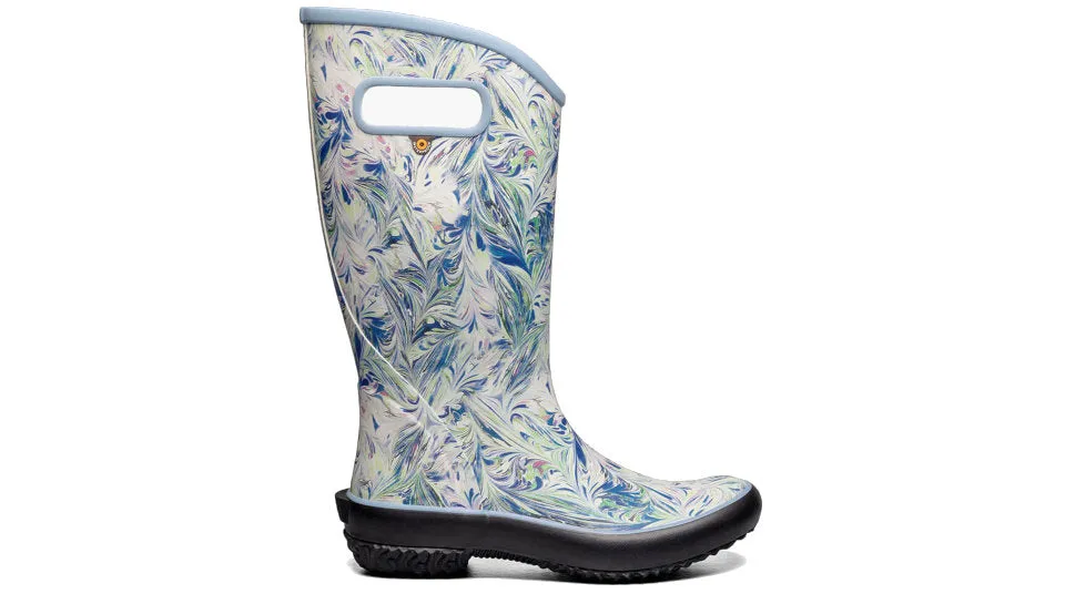 Bogs Women's Rainboot Marble Blue Multi