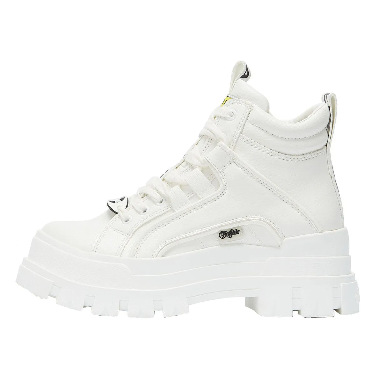 Buffalo Aspha Mid NC Womens White Boots