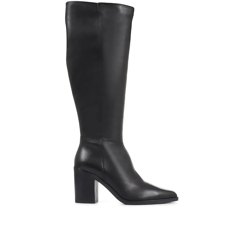 Cagliari Wide Calf Fit Knee High Boots - CAGLIARIL / 321 032