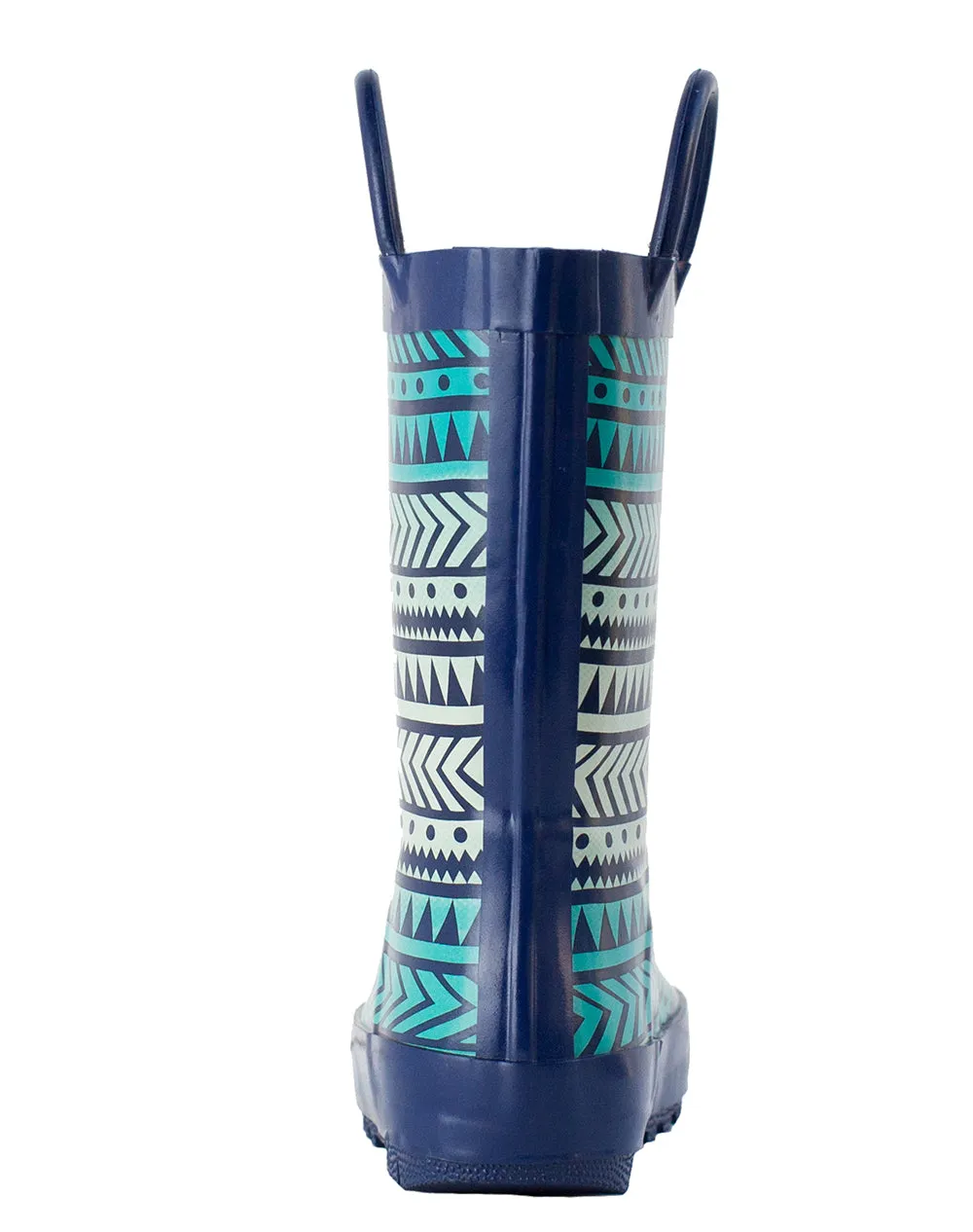 CHILDREN’S RUBBER RAIN BOOTS, TRIBAL