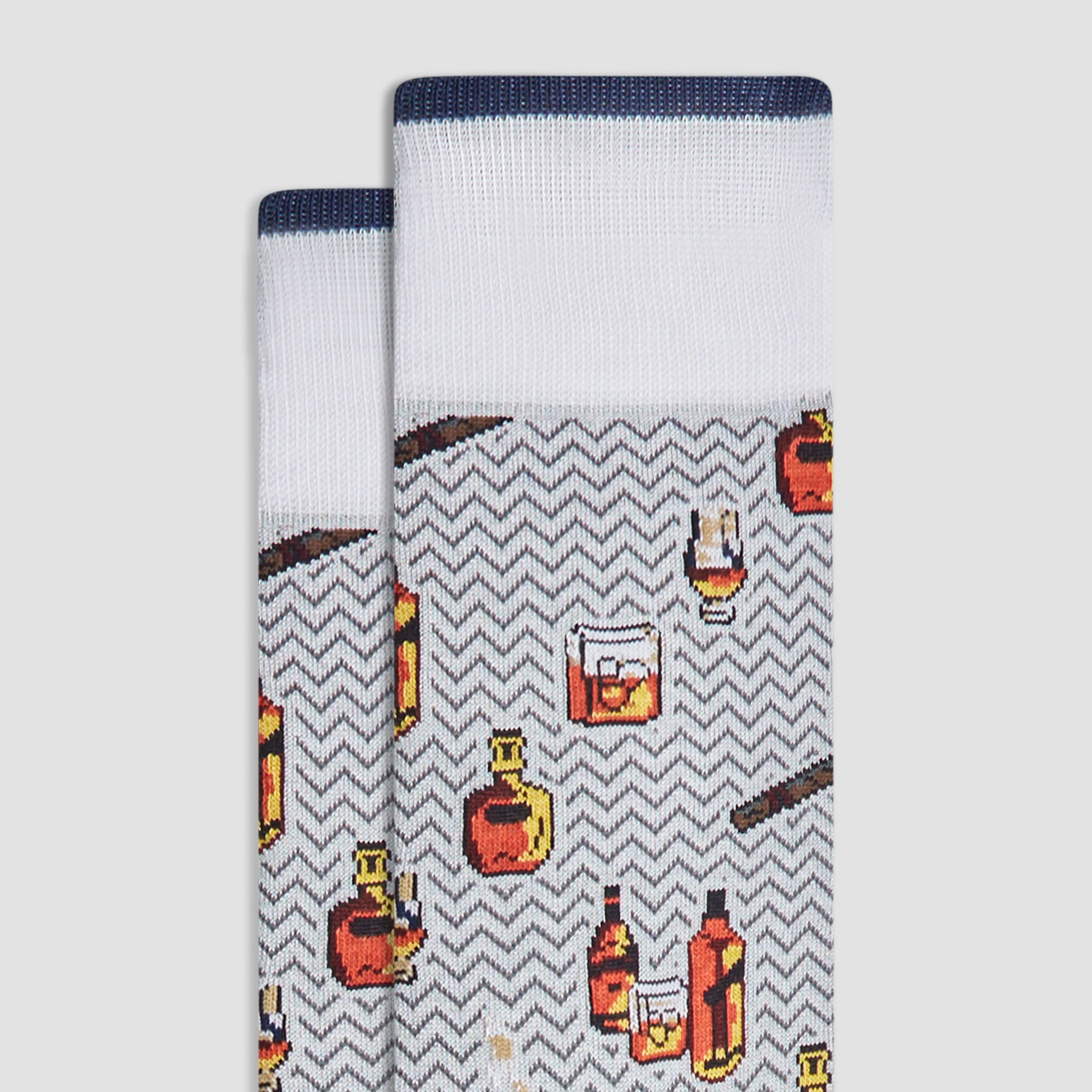 Cigars and Spirits Mid-Calf Socks