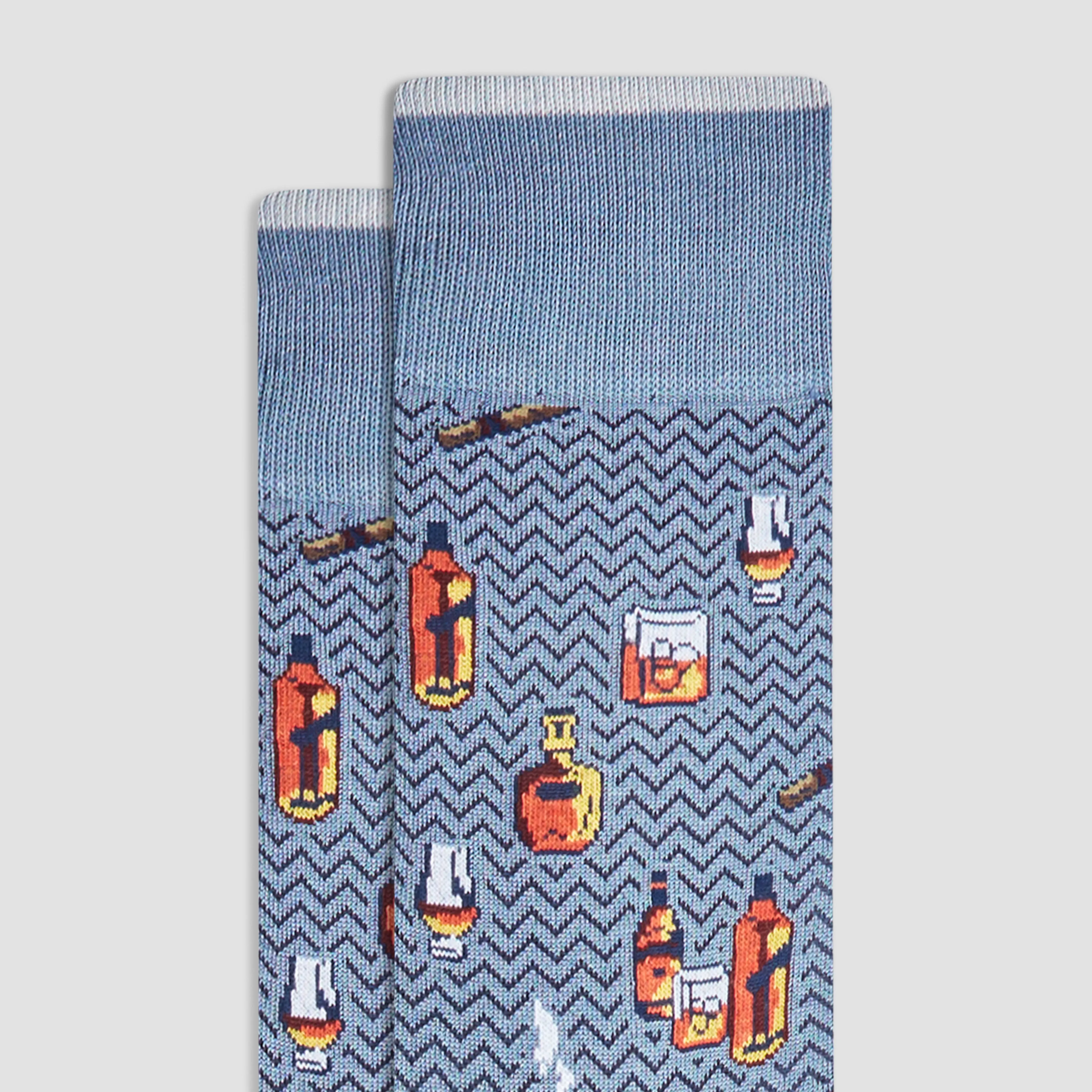 Cigars and Spirits Mid-Calf Socks