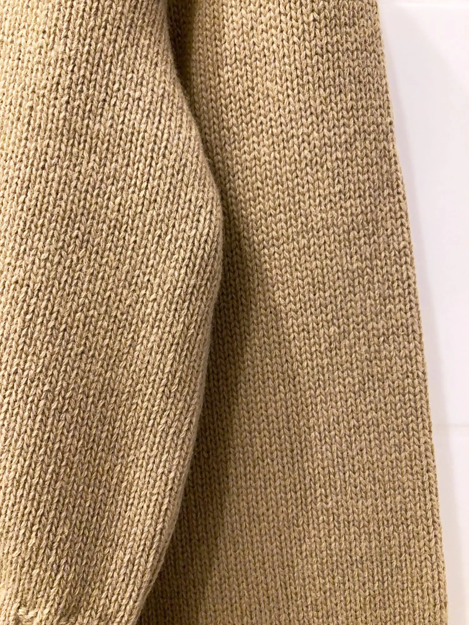 Dirk Bikkembergs 1990s 2000s cropped beige wool blend turtleneck - M