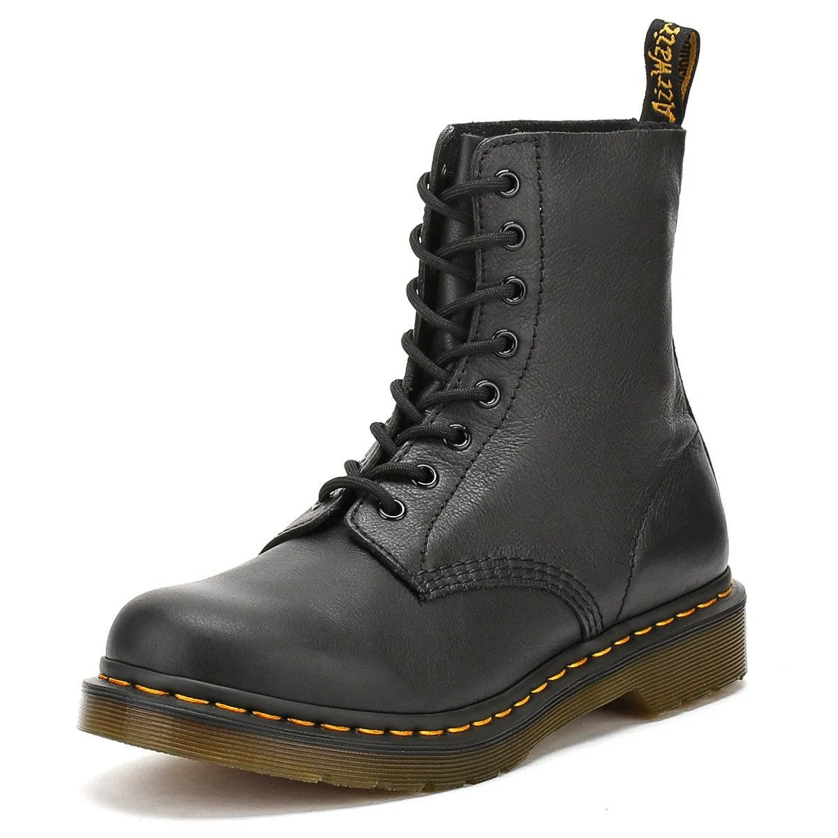 Dr. Martens Womens Black Pascal Virginia Leather Boots