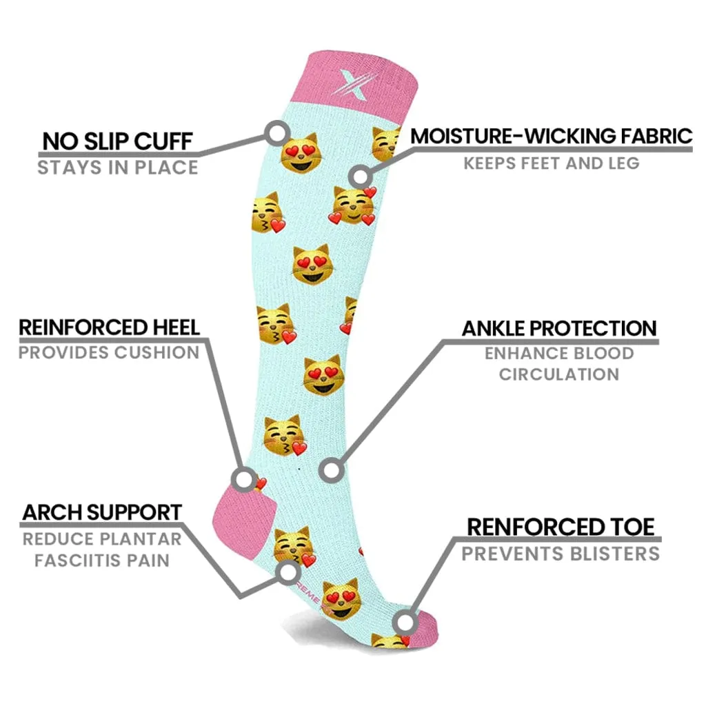 Emoji Compression Socks (3-Pairs)