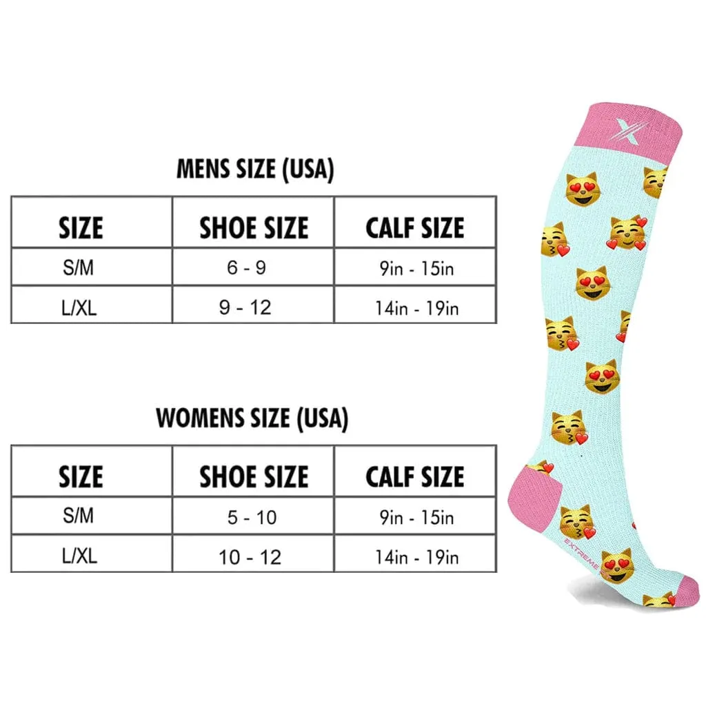 Emoji Compression Socks (3-Pairs)