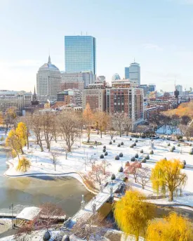 FIRST SNOW IN BOSTON DEC 2022