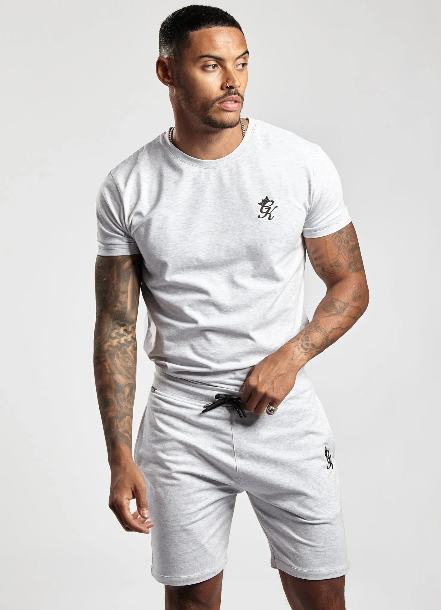 Gym King Origin T-Shirt - Snow Marl