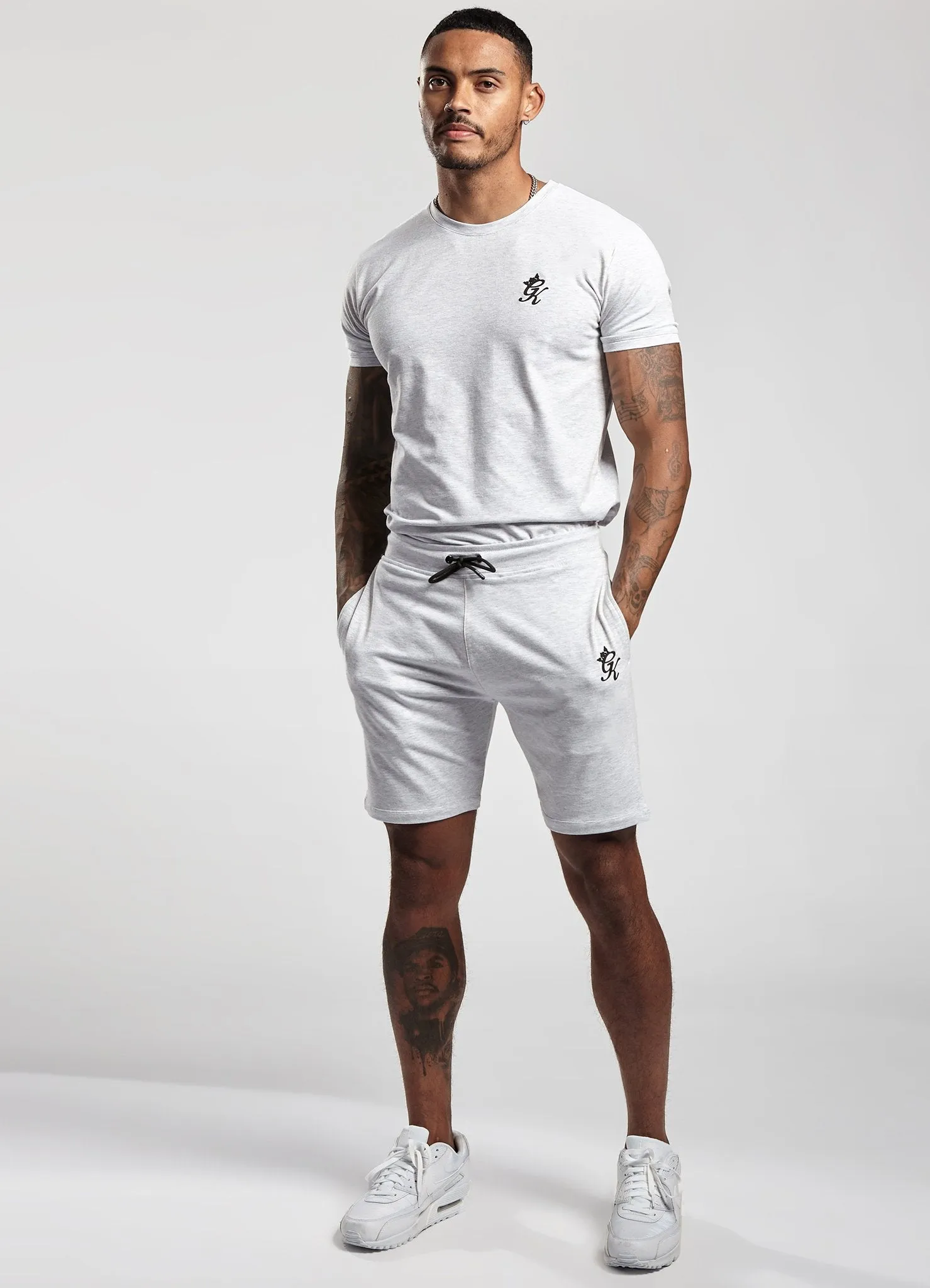 Gym King Origin T-Shirt - Snow Marl