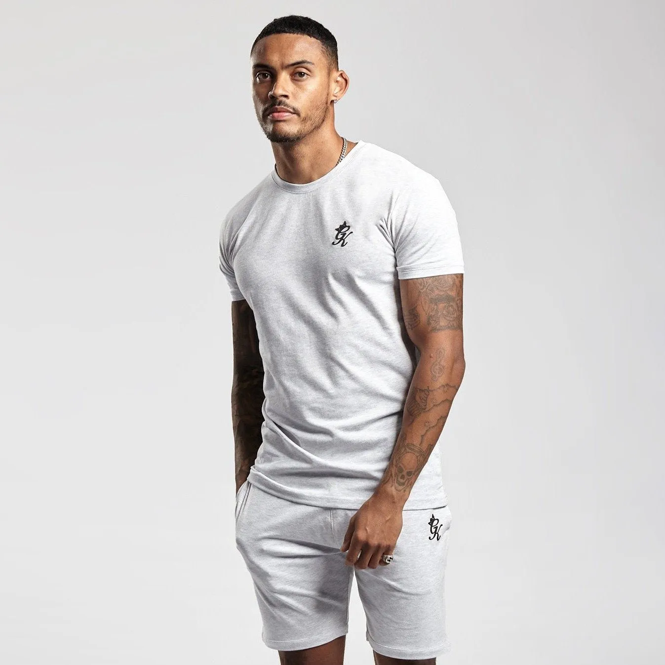 Gym King Origin T-Shirt - Snow Marl