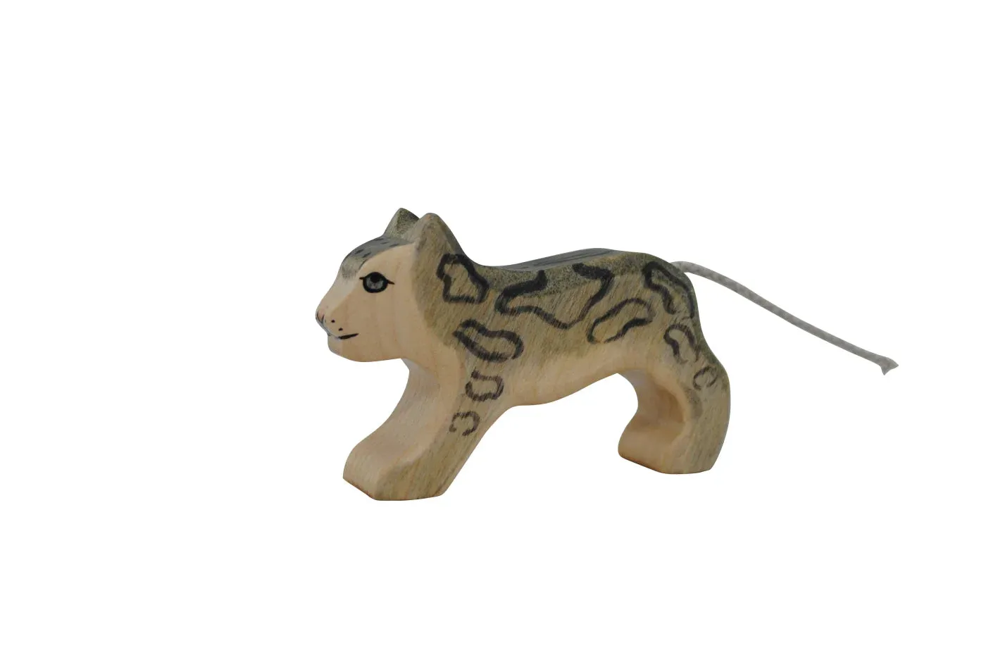 Handmade Holzwald Small Snow Leopard