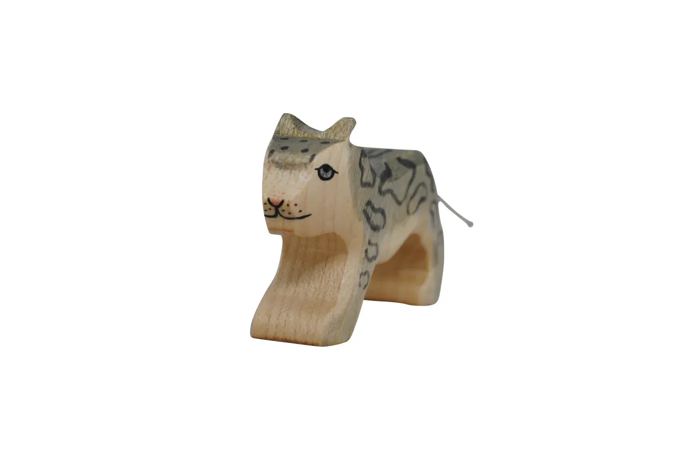 Handmade Holzwald Small Snow Leopard