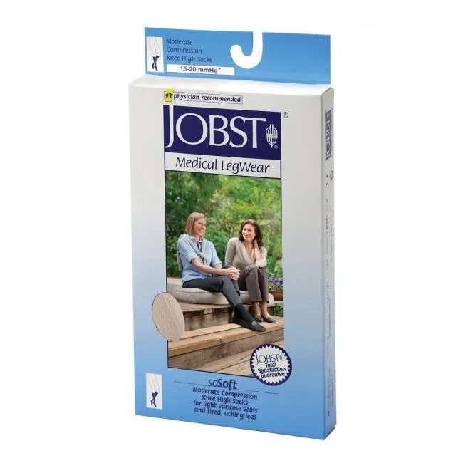 Jobst soSoft Brocade, Knee High Closed Toe 15-20 mmHg