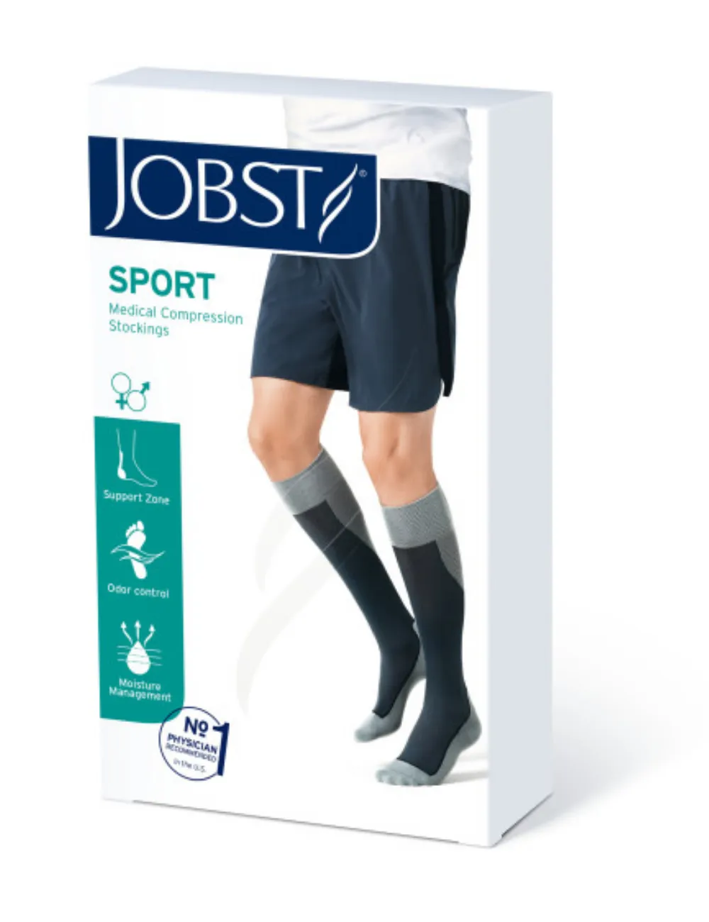 Jobst SPORT, Knee High Closed Toe 15-20 mmHg