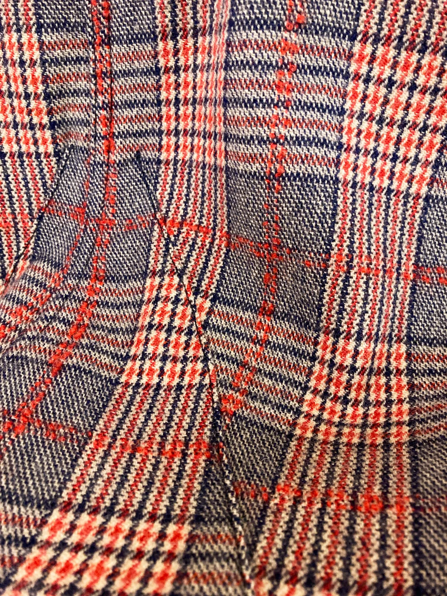 Junya Watanabe Comme des Garcons winter 2004 red wool plaid panelled skirt