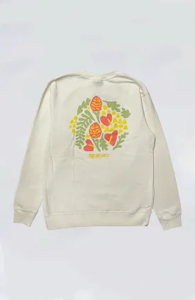 Kailua Girls Garment Dyed Crew Sweat - KG Tropical Garden