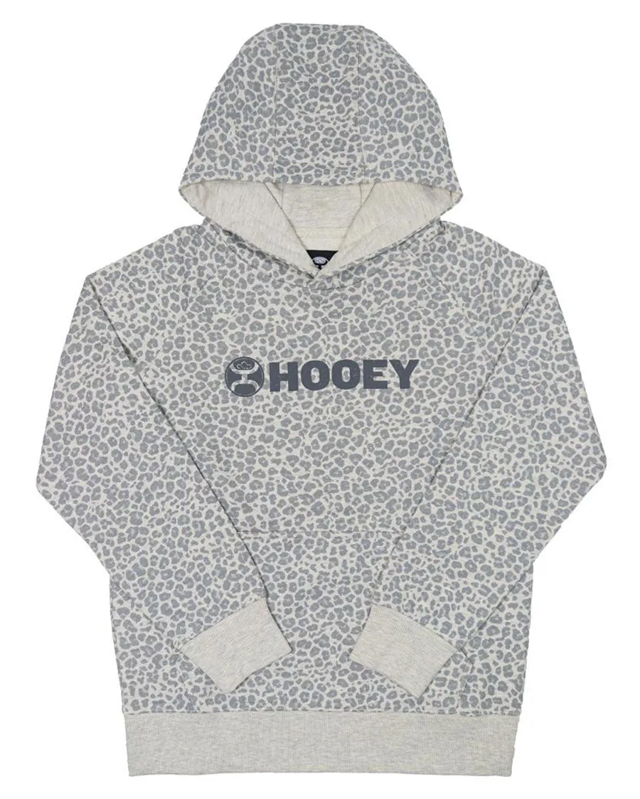 Kids' Snow Leopard Heather Hoody