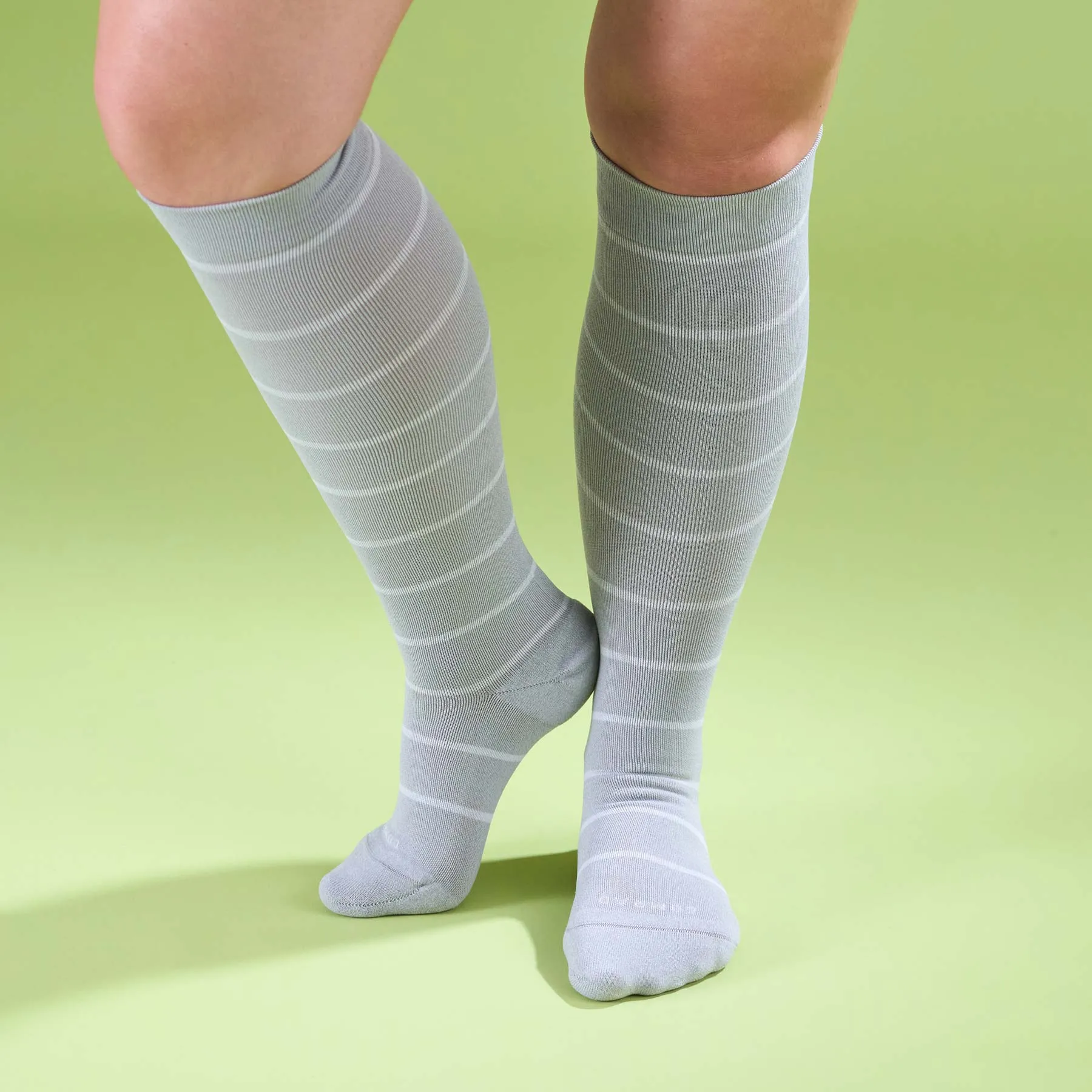 Knee-High Compression Socks - 3 Pack Stripes