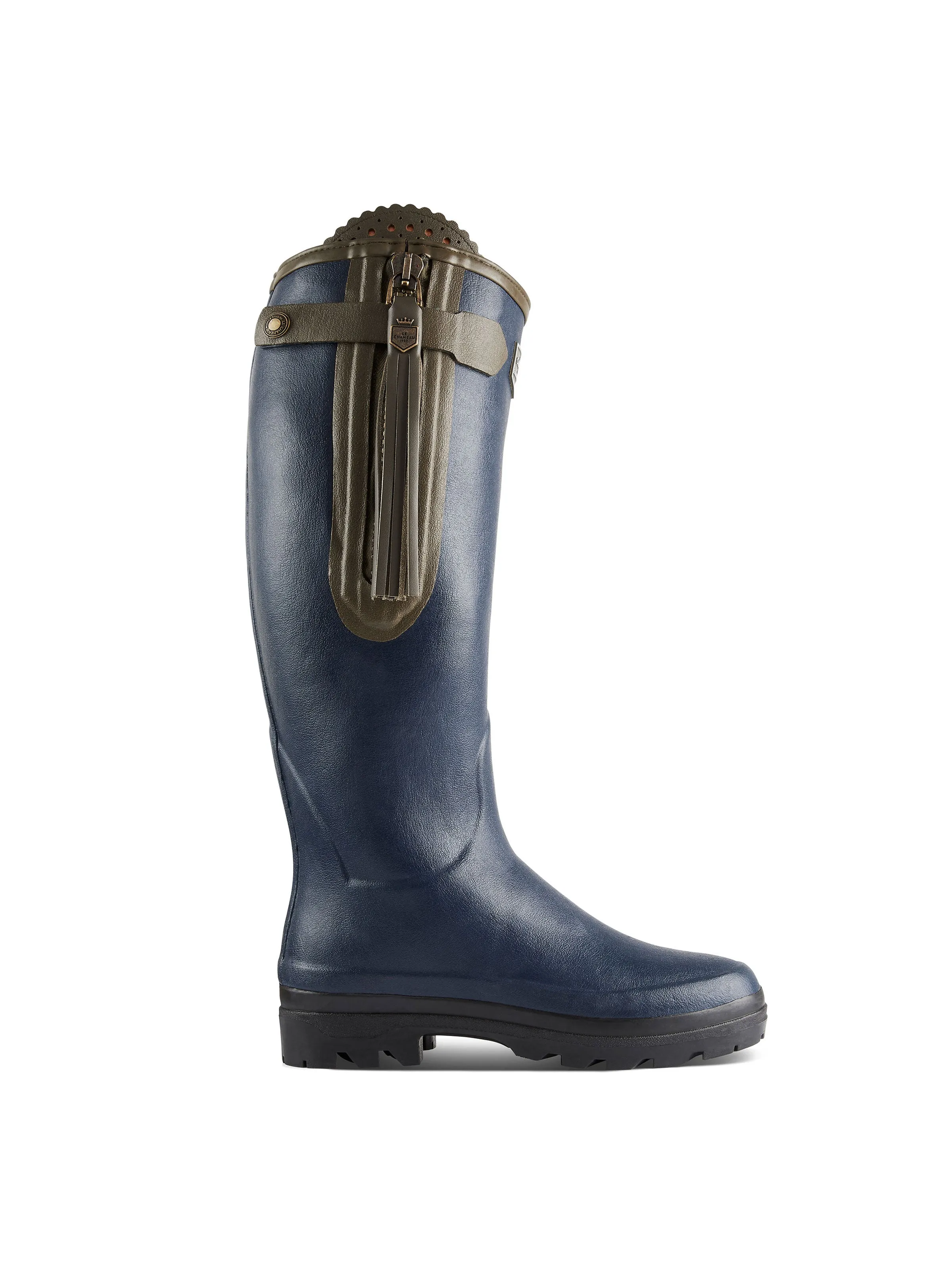 L'Alliance Neoprene Lined Wellington Boot (Sporting Fit) - Navy