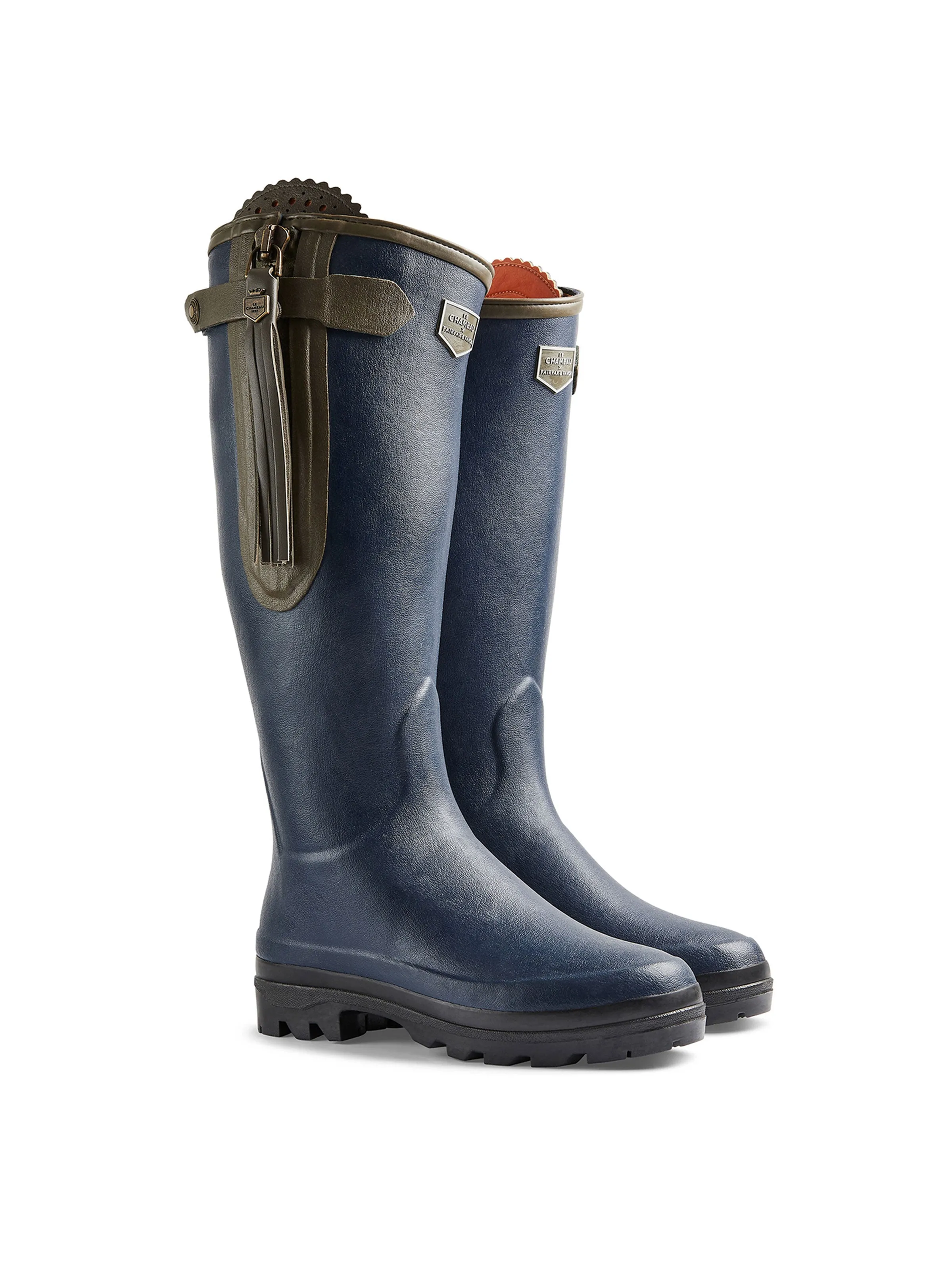 L'Alliance Neoprene Lined Wellington Boot (Sporting Fit) - Navy