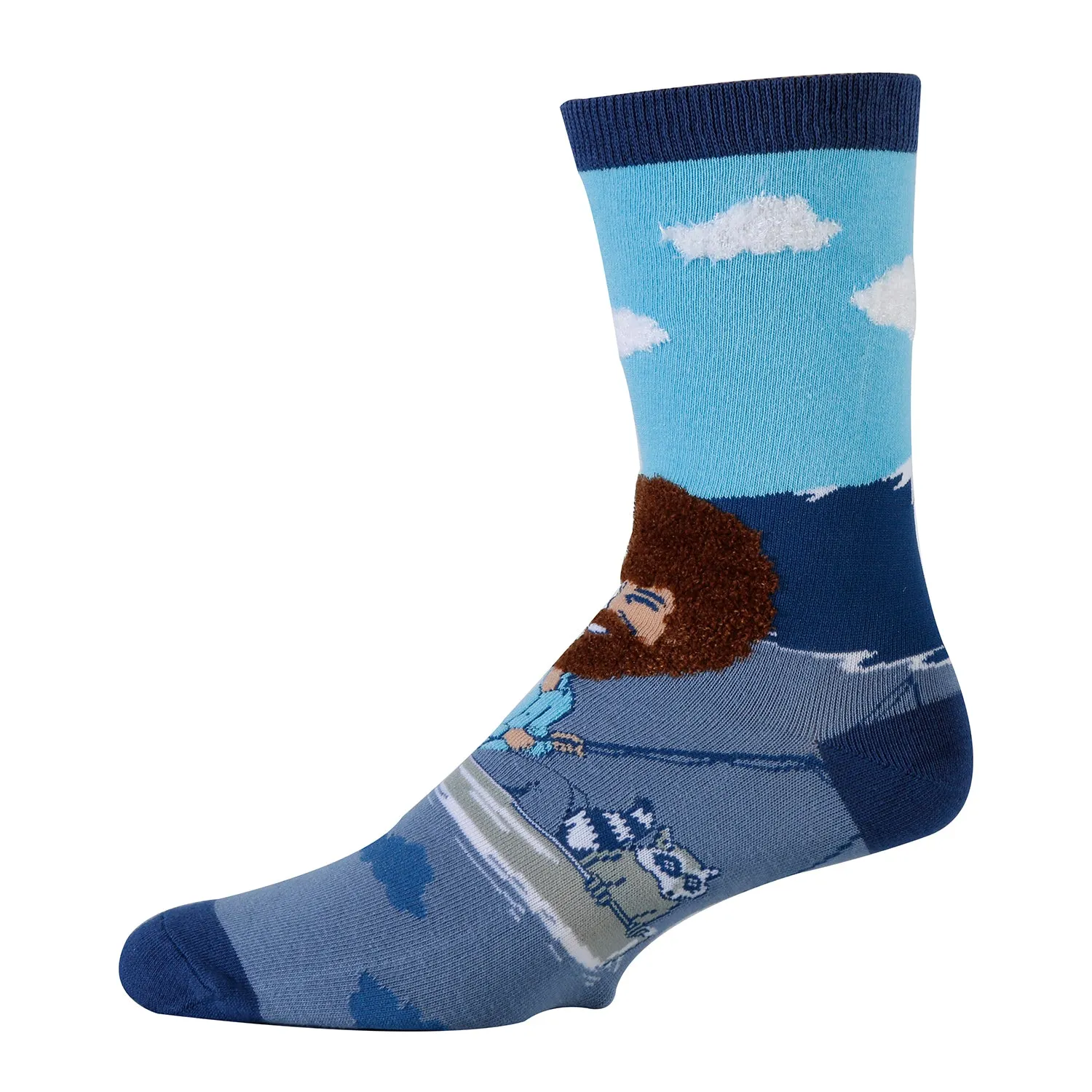 Let's Sail Bob Ross Socks