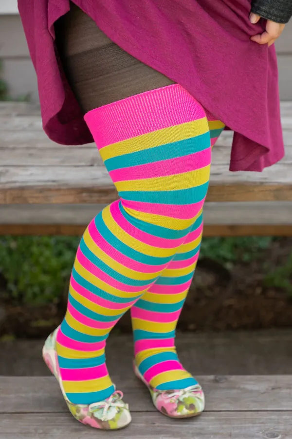 Longer Original Pride Stripes Tube Socks