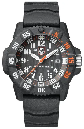 Luminox Master Carbon SEAL CARBONOX  Black Dial Black Rubber Strap Date Divers Quartz Mens Watch XS.3801.C