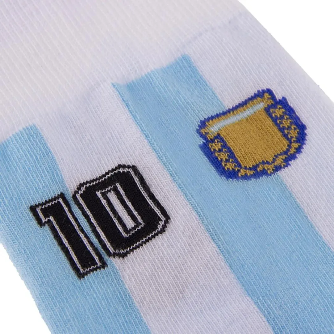 Maradona X COPA Number 10 Argentina Socks