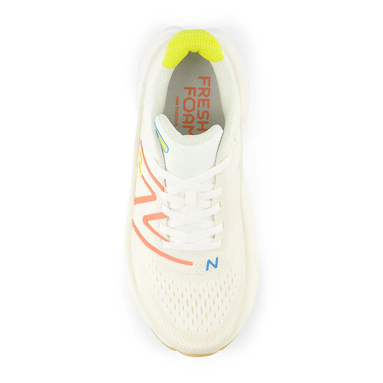 New Balance Fresh Foam More v4 (Womens) - Sea salt with gulf red and lemon zest