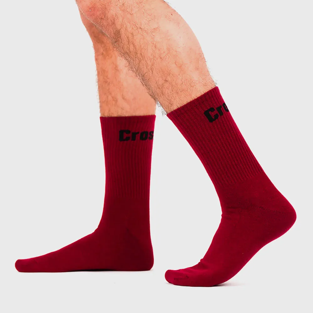 Northern Spirit - CROSSFIT® SOCKS MID-HEIGHT UNISEX SOCKS - CARMINE