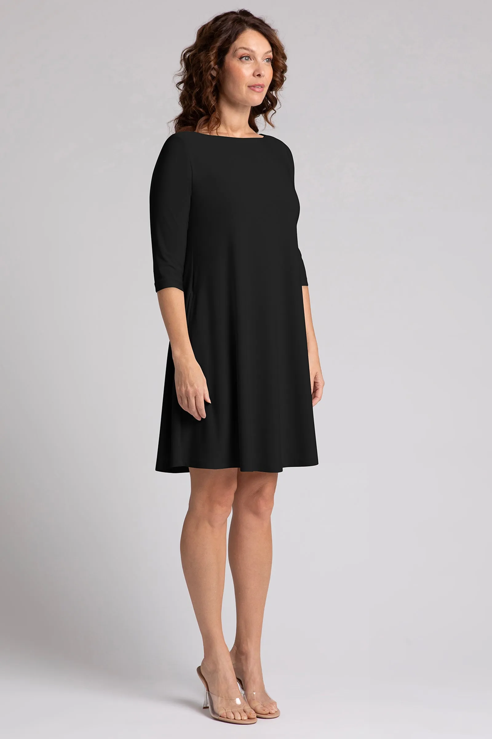 Nu Trapeze Dress | Black