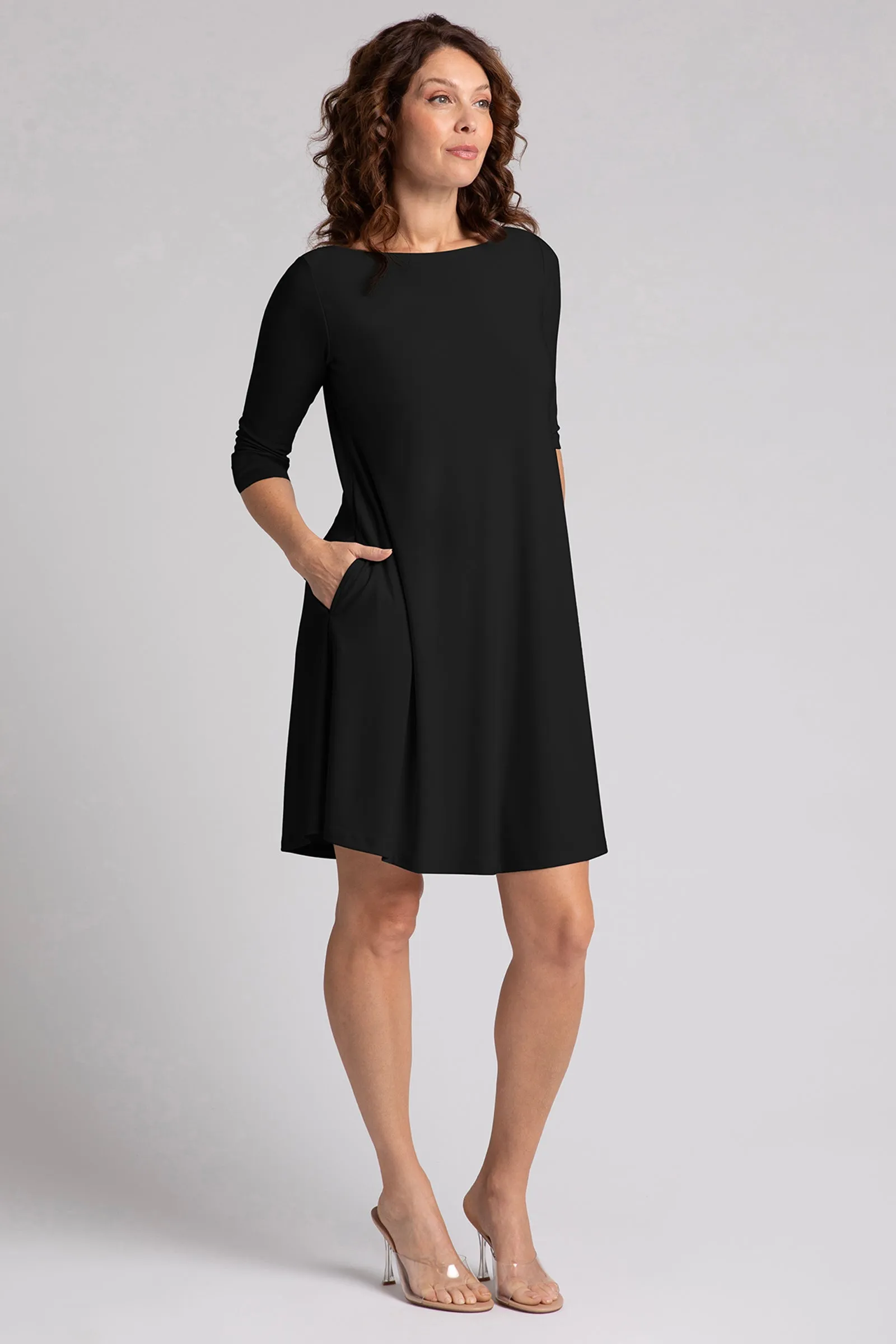 Nu Trapeze Dress | Black