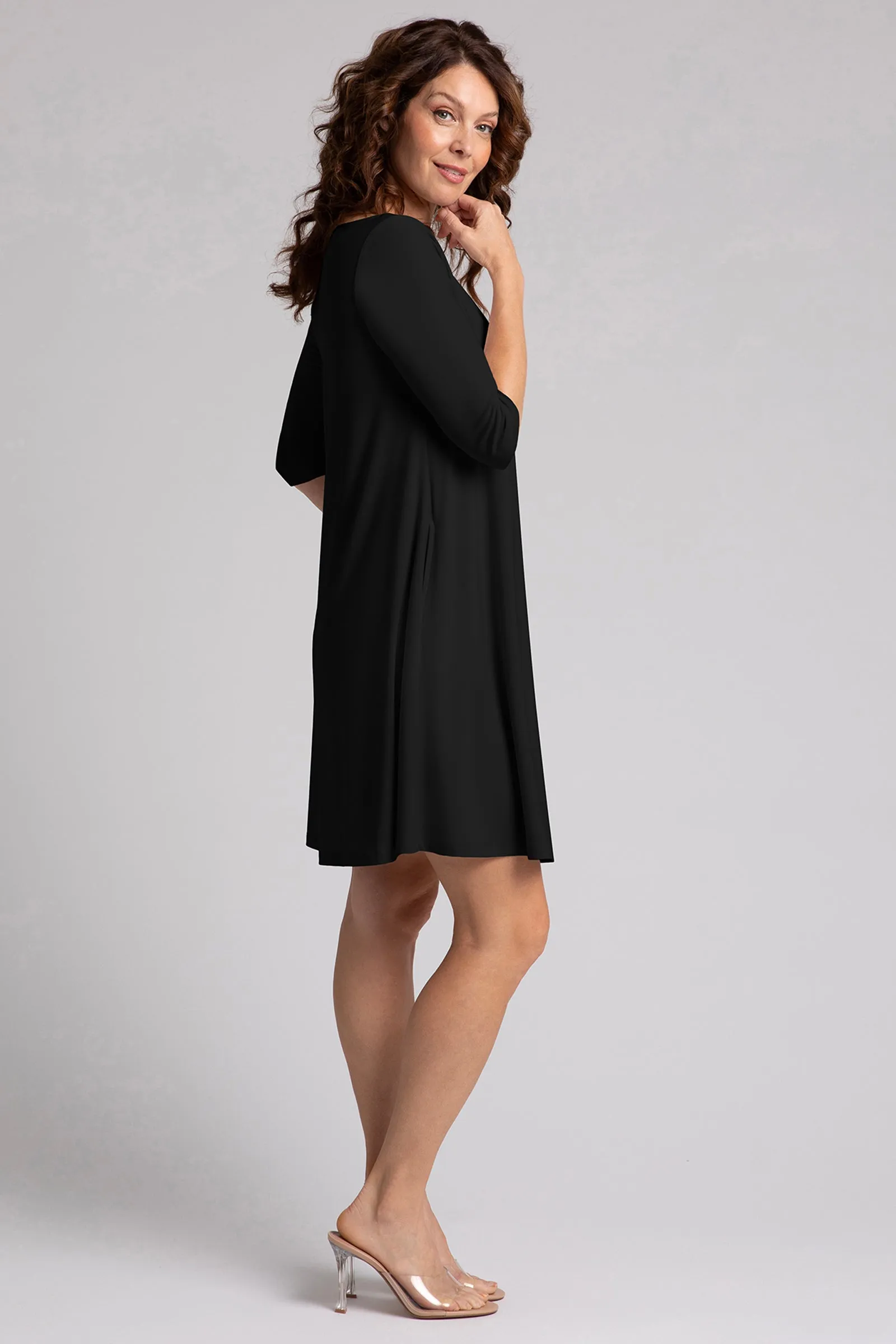 Nu Trapeze Dress | Black